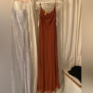 David’s bridal bridesmaid dress. Worn once and professionally dry cleaned after